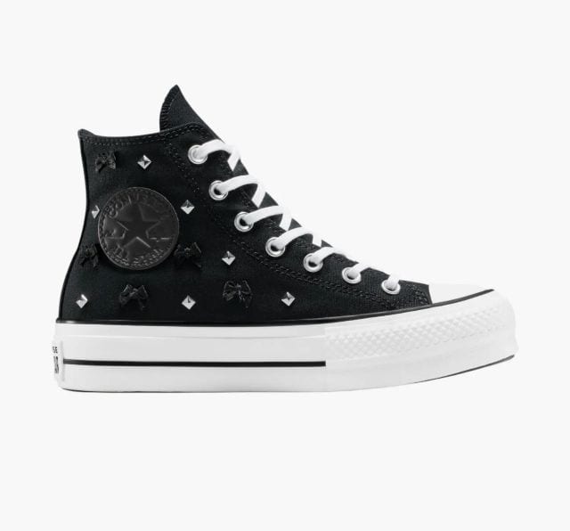 converse chuck taylor all star black bows